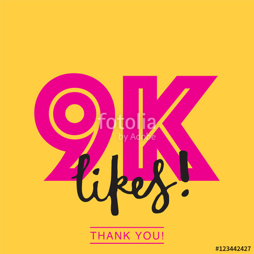 500x500 Likes Social Media Thank You Banner Stock Image And Royalty