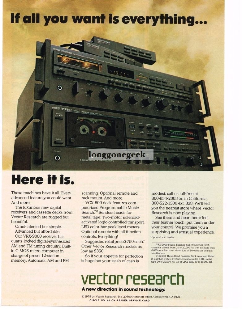 782x1000 Details About Vector Research Vrx Receiver Vcx