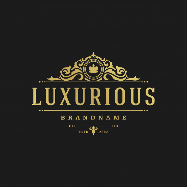 626x626 Luxury Logo Design Template Vector Illustration Victorian