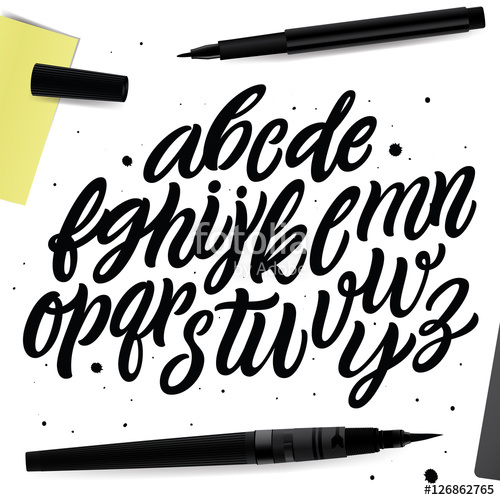 500x500 Decorative Vector Abc Kit Nice Typography For Your Design Hand