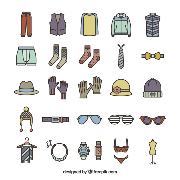 626x626 Fashion Accessories Icons Vector Free Download
