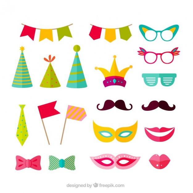 626x626 Variety Of Party Accessories Vector Free Download