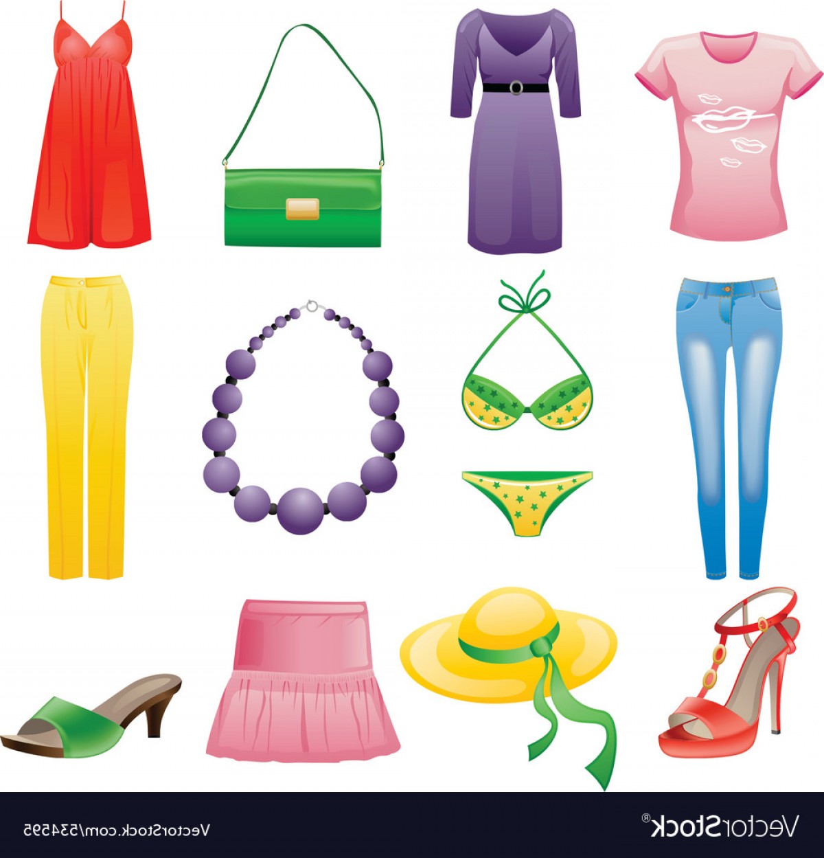 1200x1249 Womens Clothes And Accessories Vector Handandbeak