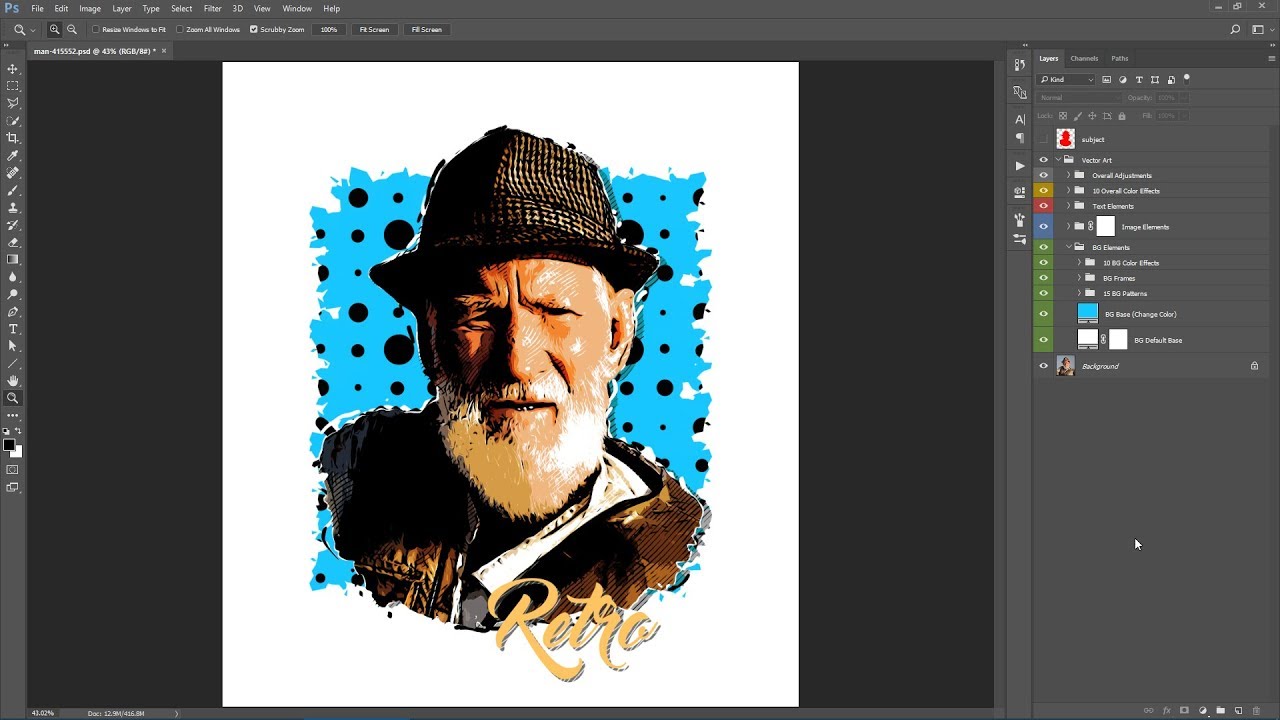 1280x720 Photo To Vector Vector Art Photoshop Action Guide