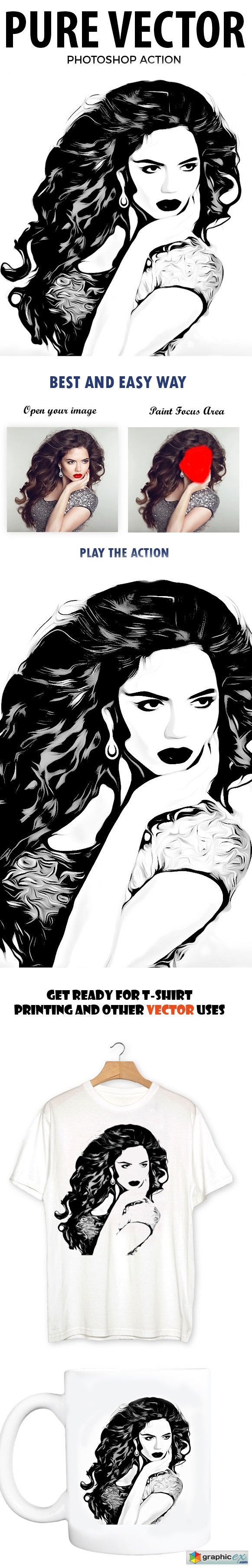 581x3601 Pure Vector Photoshop Action Free Download Vector Stock Image