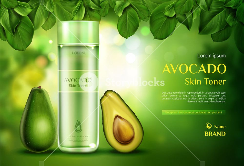 1000x679 Avocado Cosmetics Skin Toner Organic Beauty Product Bottle