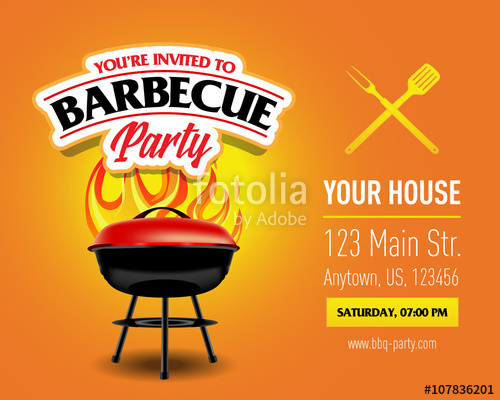 500x400 Barbecue Party Design, Barbecue Invitation Barbecue Logo Bbq