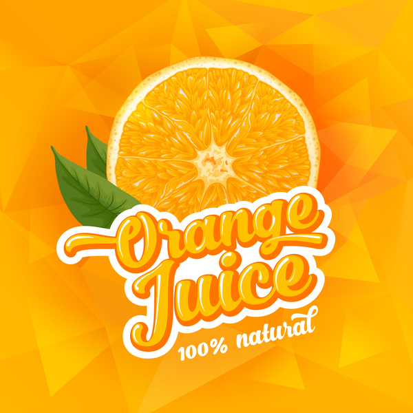600x600 Orange Juice Ad Poster Template Vector Free Download