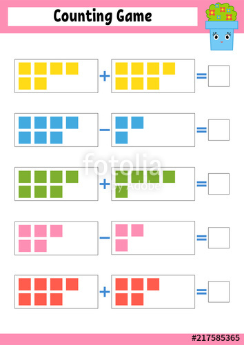 354x500 Counting Game For Preschoolers Educational Mathematical Game