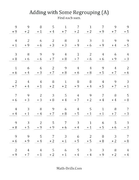 Practice Addition Problems 450x582 Practice Addition Problems