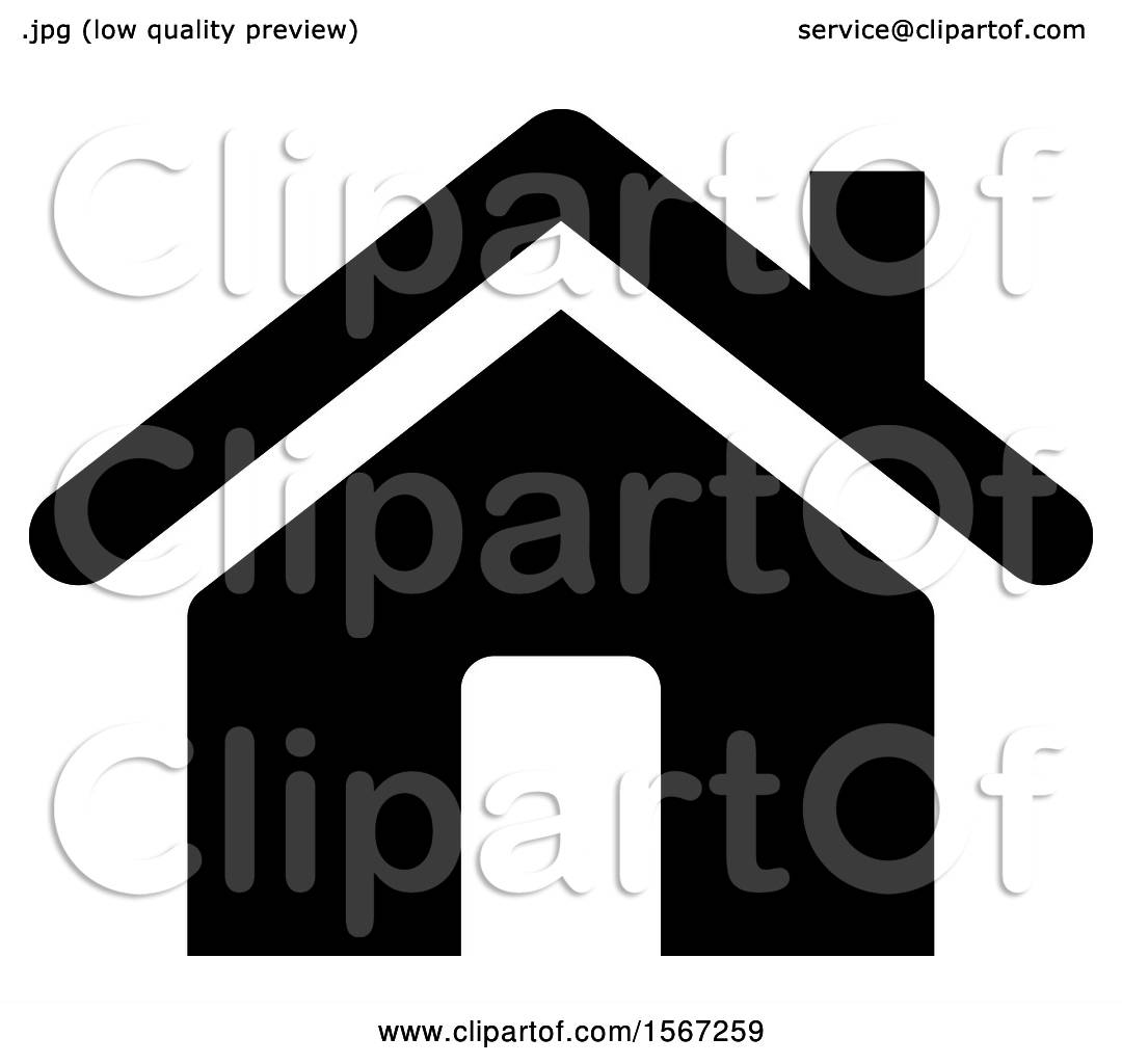 1080x1024 Clipart Of A Black And White Home Address Icon