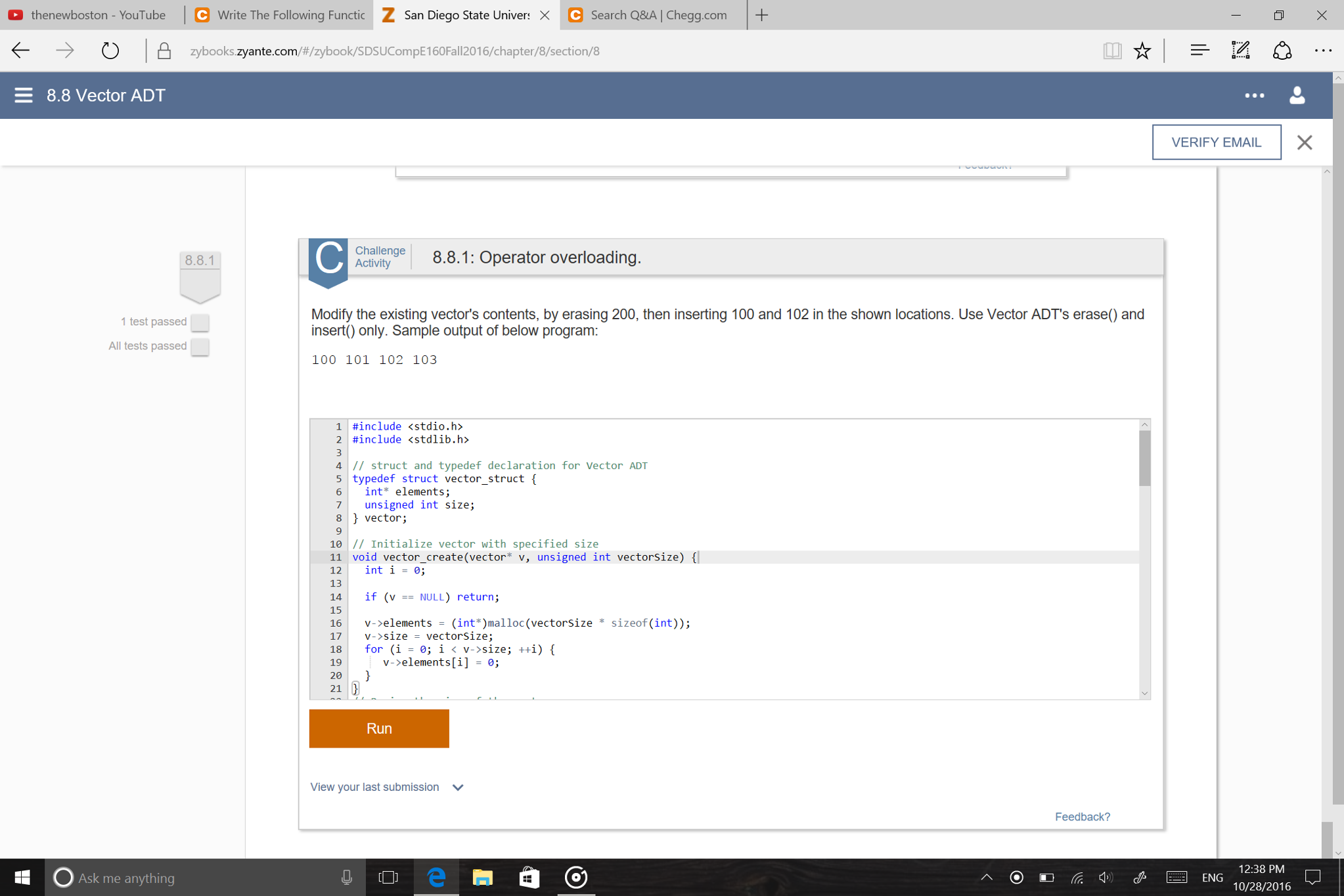 2046x1364 Solved Modify The Existing Vector's Contents
