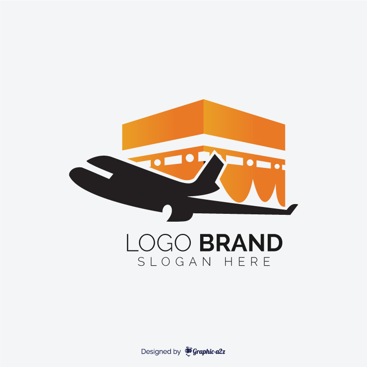 750x750 Hajj Travel Agency Vector Logo Design And Kaaba