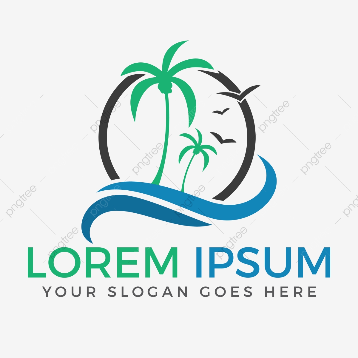 1200x1200 And Palm Tree Vector Logo Travel And Tourism, Abstract, Agency