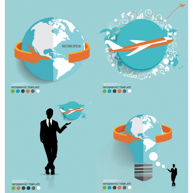 626x626 Travel Agency Infographic Vector Free Download