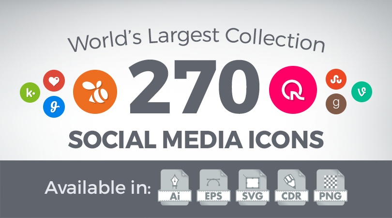 810x450 World's Largest Collection Of Social Media Icons In Vector