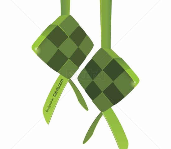 550x480 Ketupat Illustration Vector Cdr Free Download