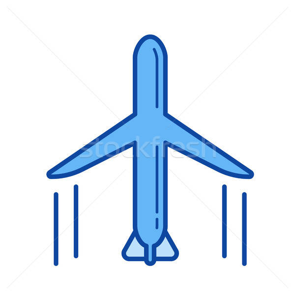 600x600 Air Logistic Line Icon Vector Illustration Andrei Krauchuk