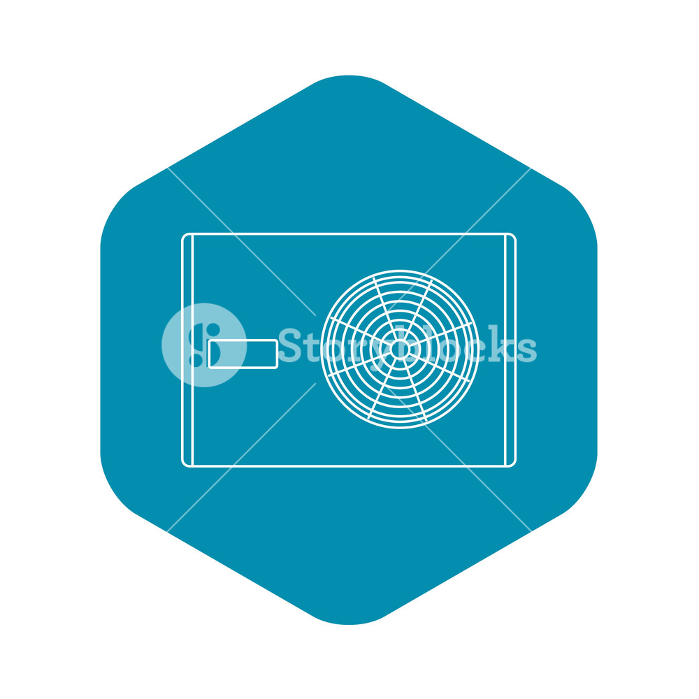 1000x1000 Air Compressor Icon Outline Illustration Of Air Compressor Vector