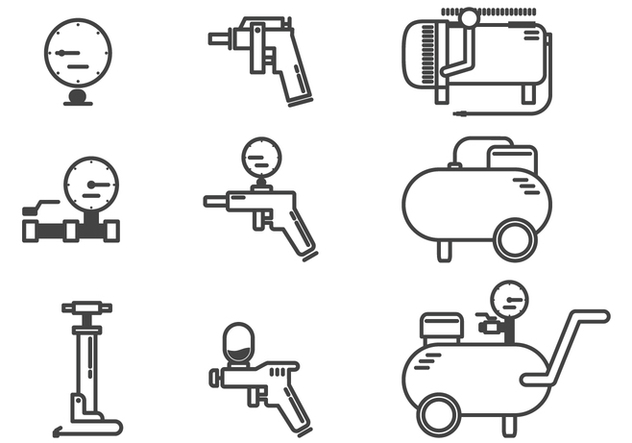 632x443 Air Compressor Accessories Icon Vectors Free Vector Download