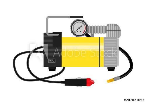 500x354 Vector Illustration Air Compressor For Car
