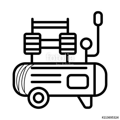 500x500 Air Compressor Icon Stock Image And Royalty Free Vector