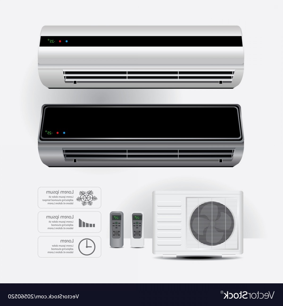 1200x1296 Vector Air Conditioners Remote Studiogrfx