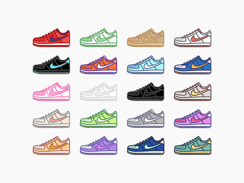 800x600 Nike Air Force Vector Freebie