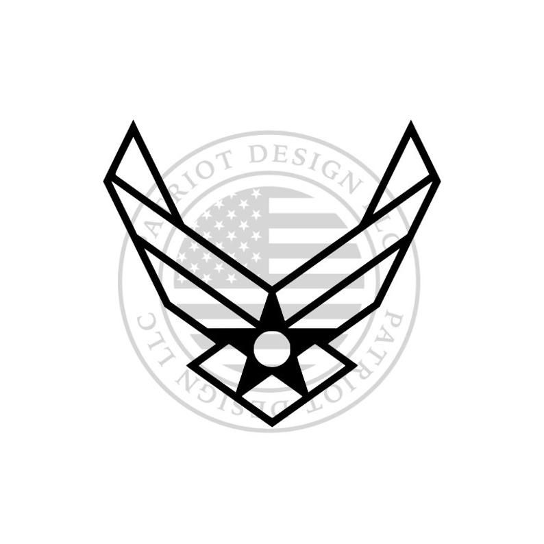 794x794 Us Air Force Vector Air Force Outlined Usaf Etsy