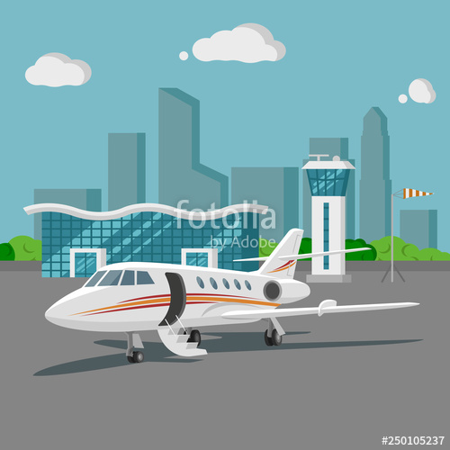 Airport Vector Illustration Flat Design Cityscape Stock Image 500x500 Airport Vector Illustration Flat Design Cityscape Stock Image