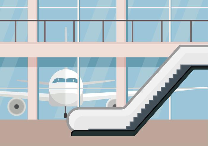 Escalator Airport Free Vector 700x490 Escalator Airport Free Vector