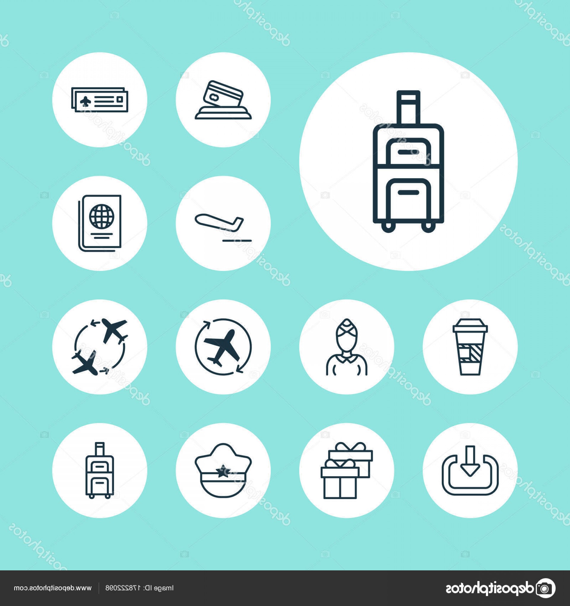 Stock Illustration Airport Icons Set With Airliner Soidergi 1920x2040 Stock Illustration Airport Icons Set With Airliner Soidergi