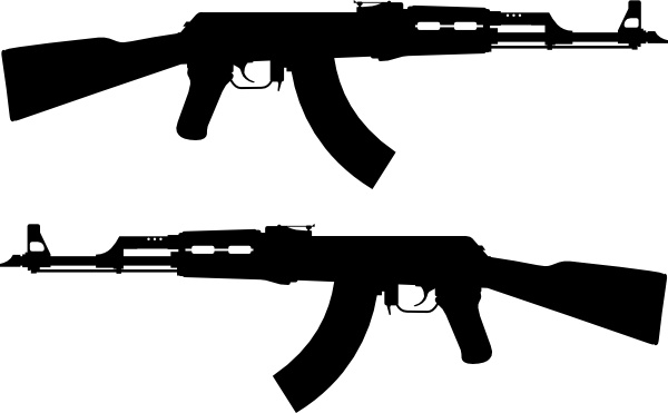 Ak Rifle Silhouette Clip Art Free Vector In Open Office Drawing 600x371 Ak Rifle Silhouette Clip Art Free Vector In Open Office Drawing