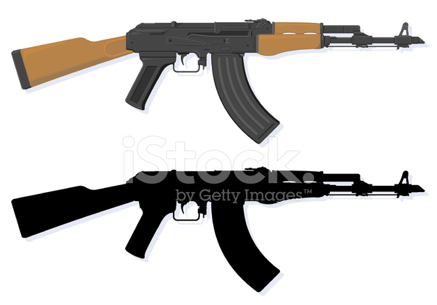 Kalashnikov Ak Machinegun Stock Vector 629x440 Kalashnikov Ak Machinegun Stock Vector