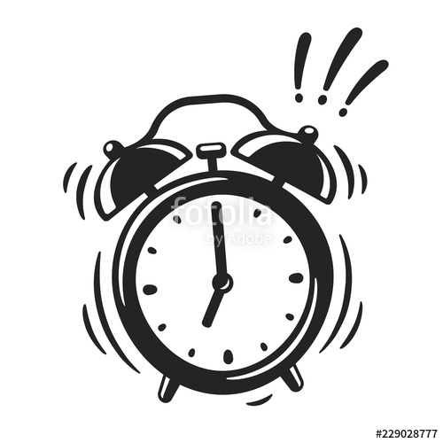 500x500 Alarm Clock Ringing Stock Image And Royalty Free Vector