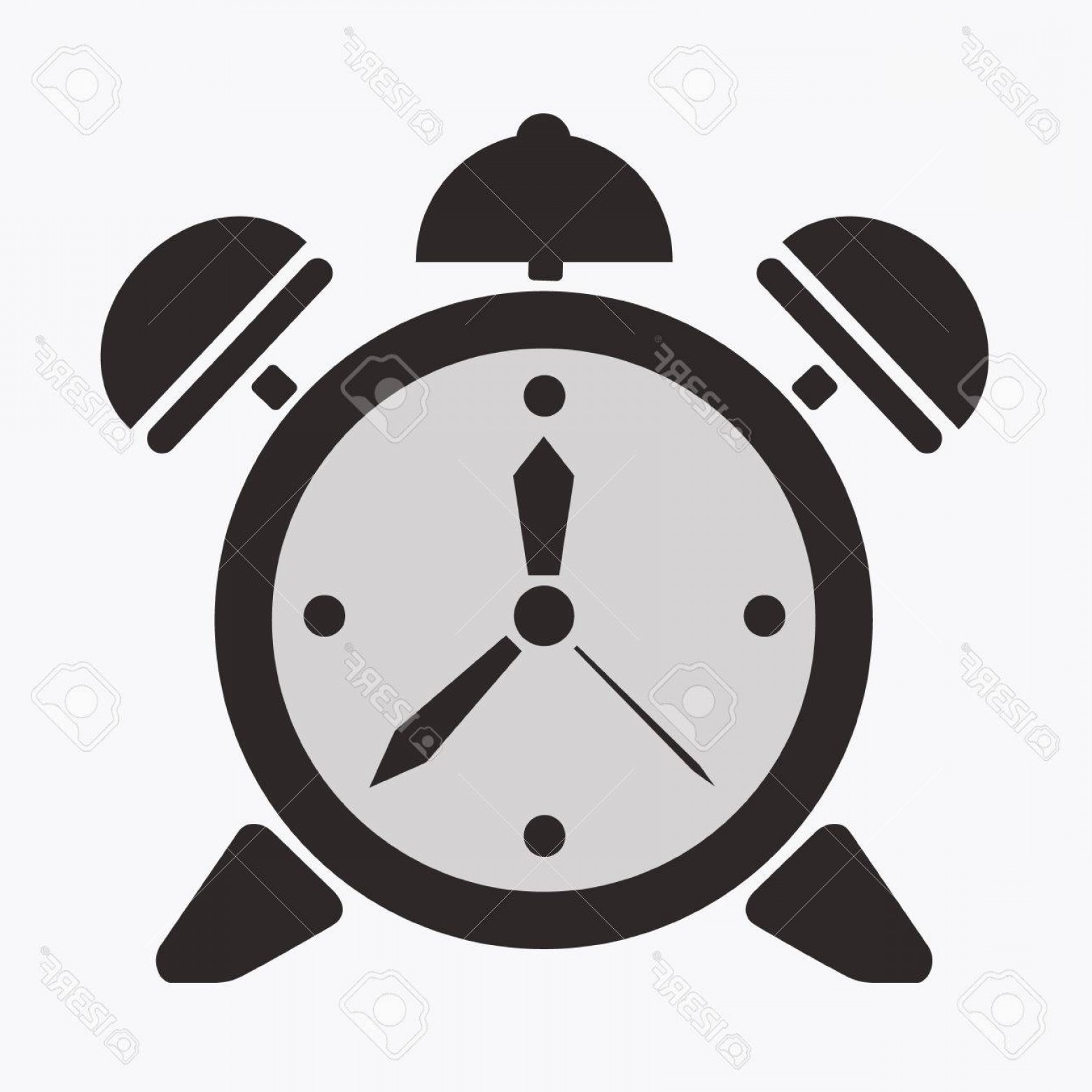 1560x1560 Photostock Vector Alarm Clock Vector Illusration Symbol Time Icon