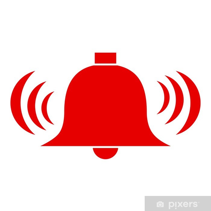 700x700 Vector Alarm Bell Wall Mural We Live To Change