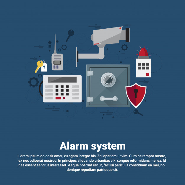 626x626 Alarm Thief Security Protection Insurance Vector Premium Download