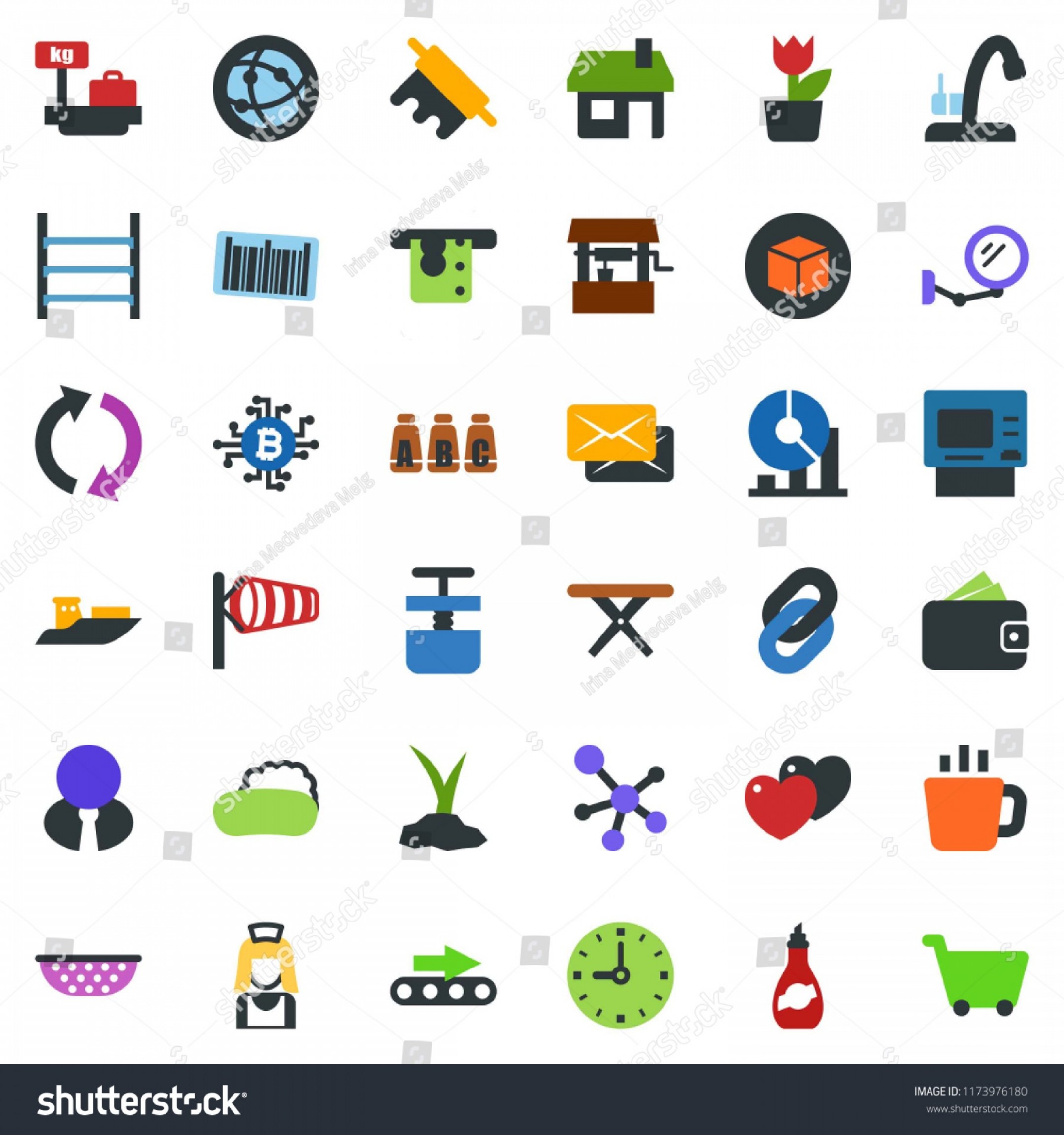 2160x2304 Colored Vector Icon Set Wind Seat Handandbeak