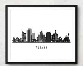340x270 Albany Skyline Etsy