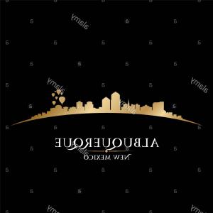 300x300 Albuquerque New Mexico City Skyline Silhouette Gm Handandbeak