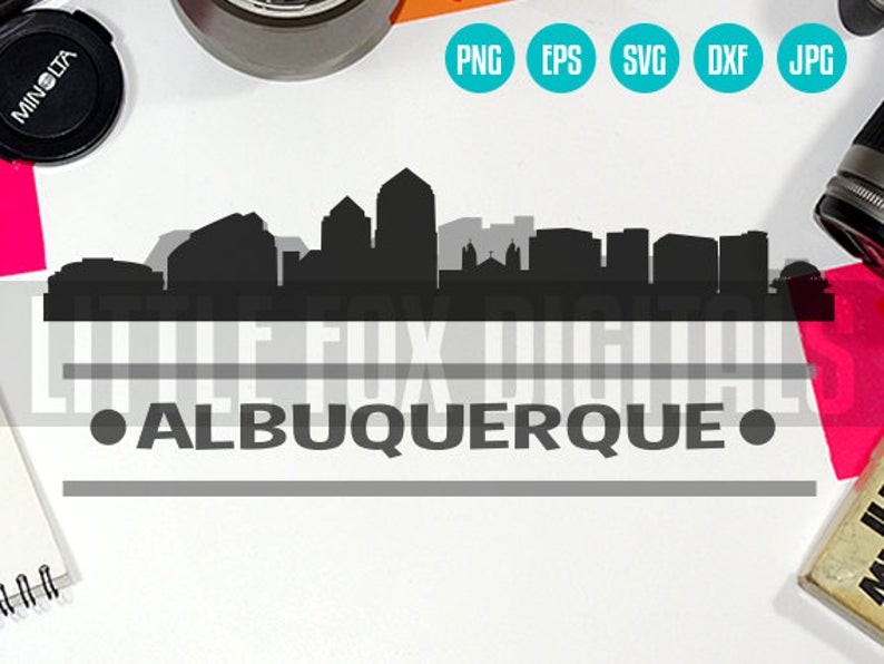 794x596 Vector Albuquerque New Mexico Usa Skyline City Etsy