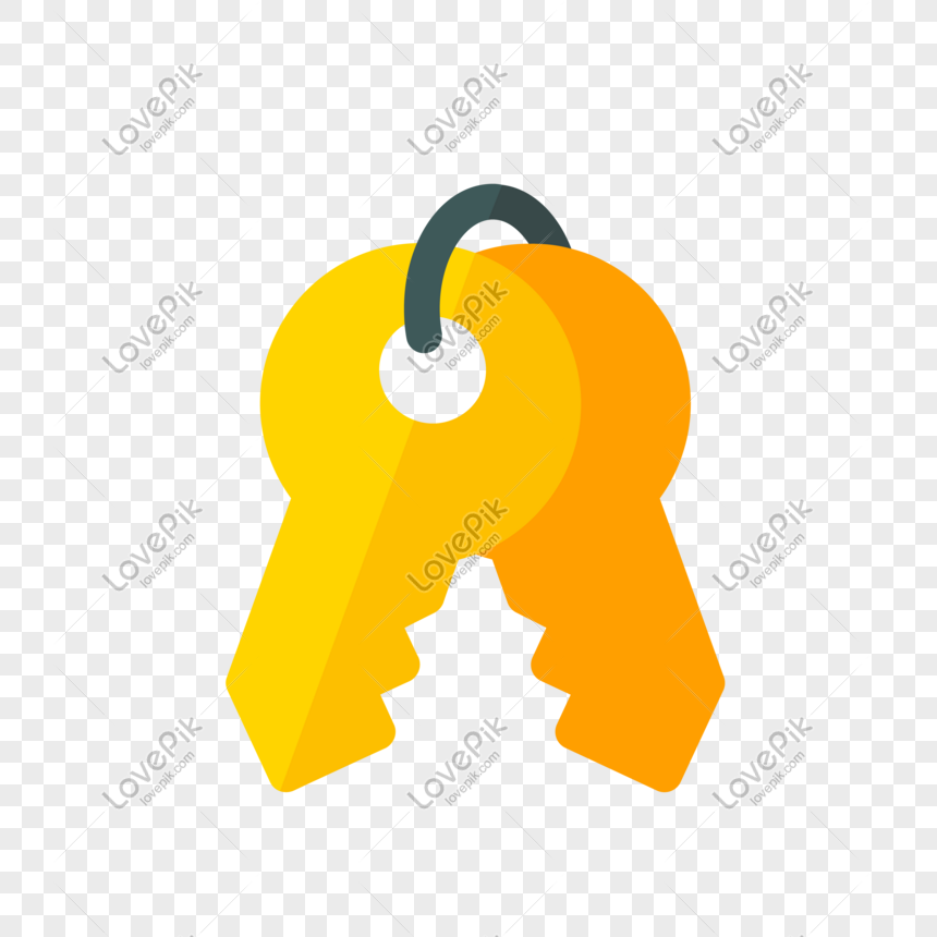 860x860 Vector Amarillo Manojo De Llaves Imagen Descargar Prf