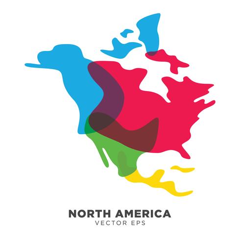 490x490 Creative North America Map Vector, Vector