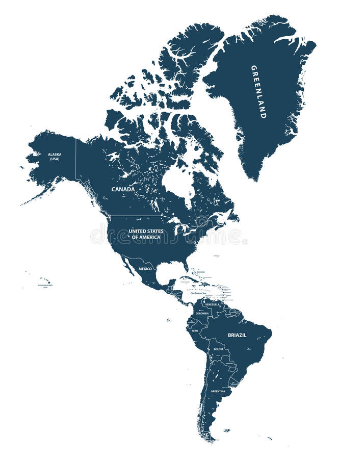 665x900 Elegant North And South America Vector Map Free