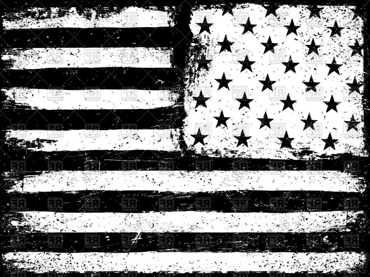 Download Vector American Flag Black And White at Vectorified.com ...