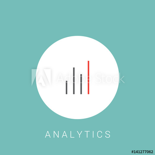 500x500 Vector Analytics Icon Chart Icon