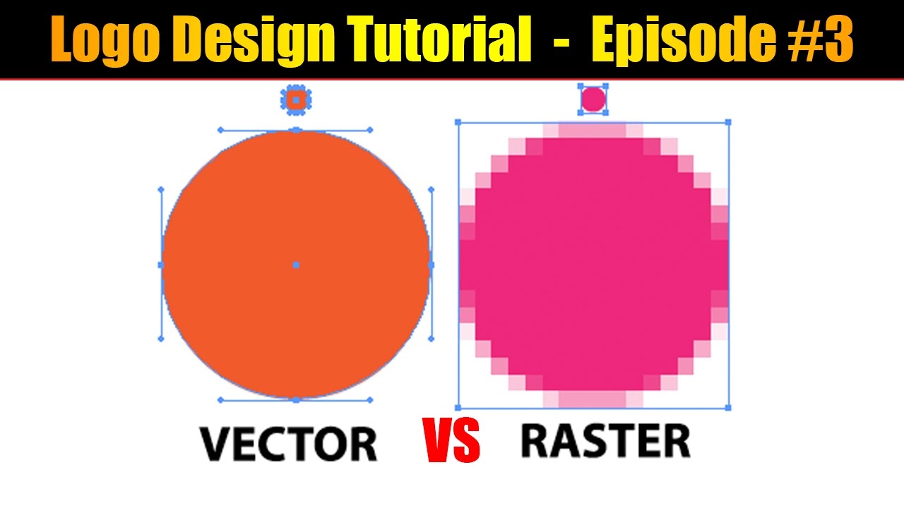 Raster Vs Vector Explained !!! Logo Design Tutorial Episode 1280x720 Raster Vs Vector Explained !!! Logo Design Tutorial Episode