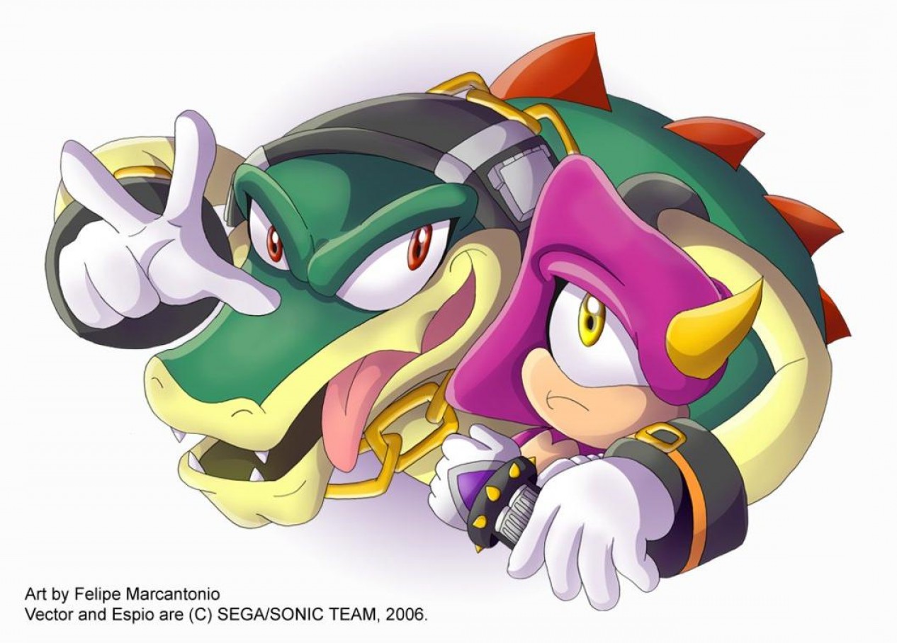 1266x908 Sonic Vector And Vanilla Together Lamaison