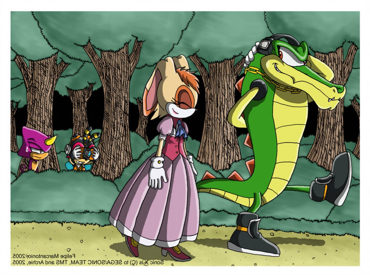 1245x924 Sonic X Vector And Vanilla Handandbeak